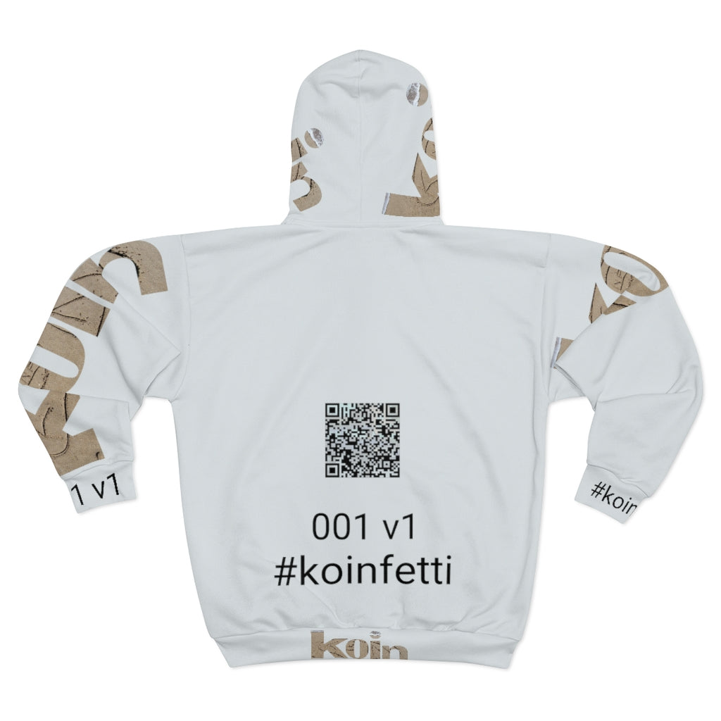 KOIN - #koinfetti Creator - Social Club - Unisex Zip Hoodie