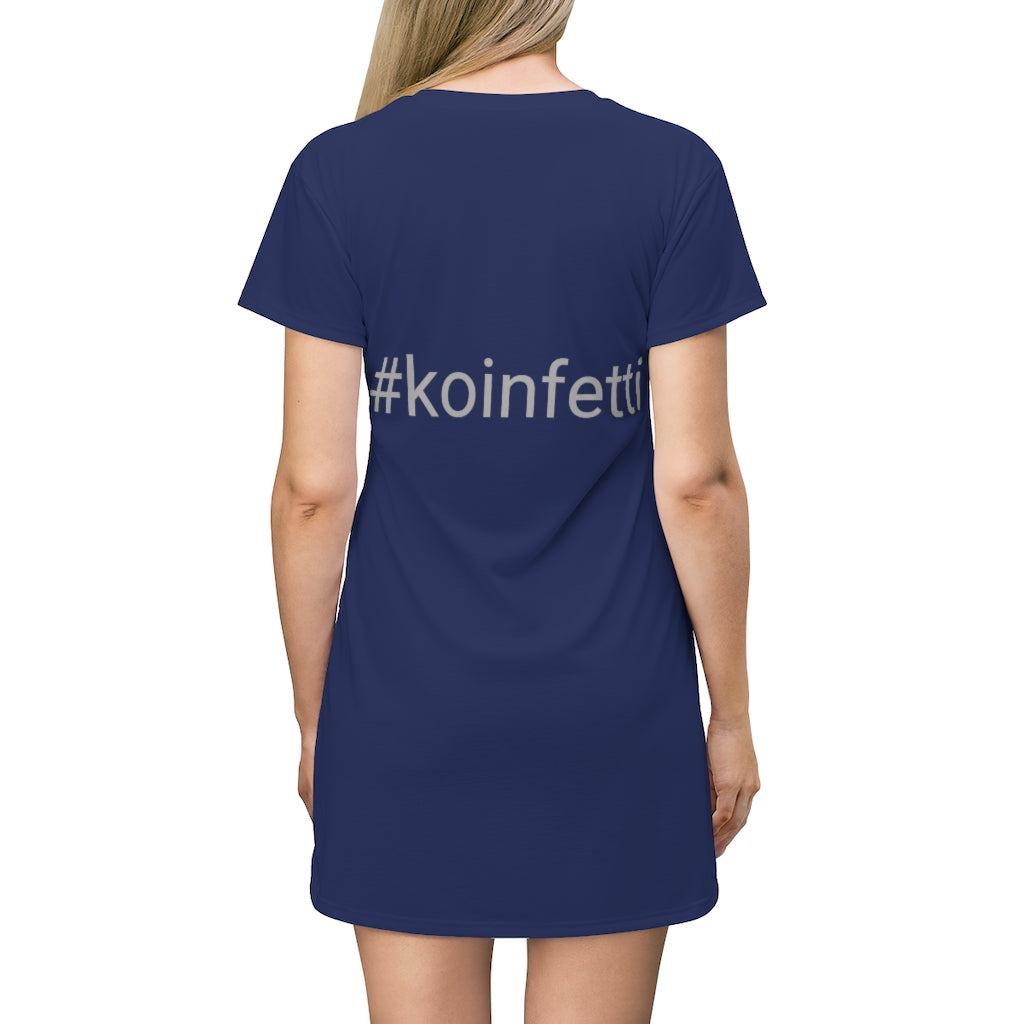 KOINFETTI All Over Print T-Shirt Dress